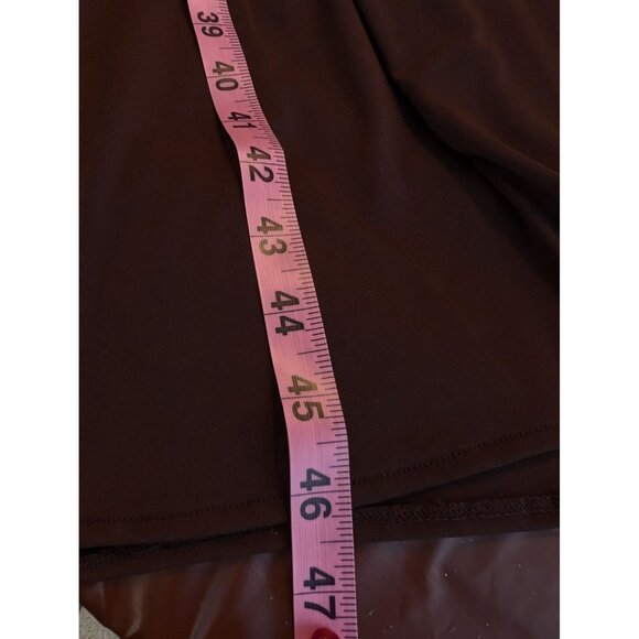 Maggy London Vintage Brown Button Down Midi Dress Collared, Short Sleeve 8 - Picture 11 of 11